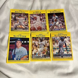 Vintage (6) 1991 Fleer Baseball Cards Milwaukee Brewers